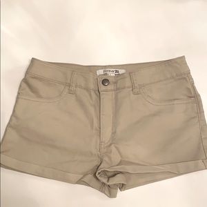 Beige Shorts